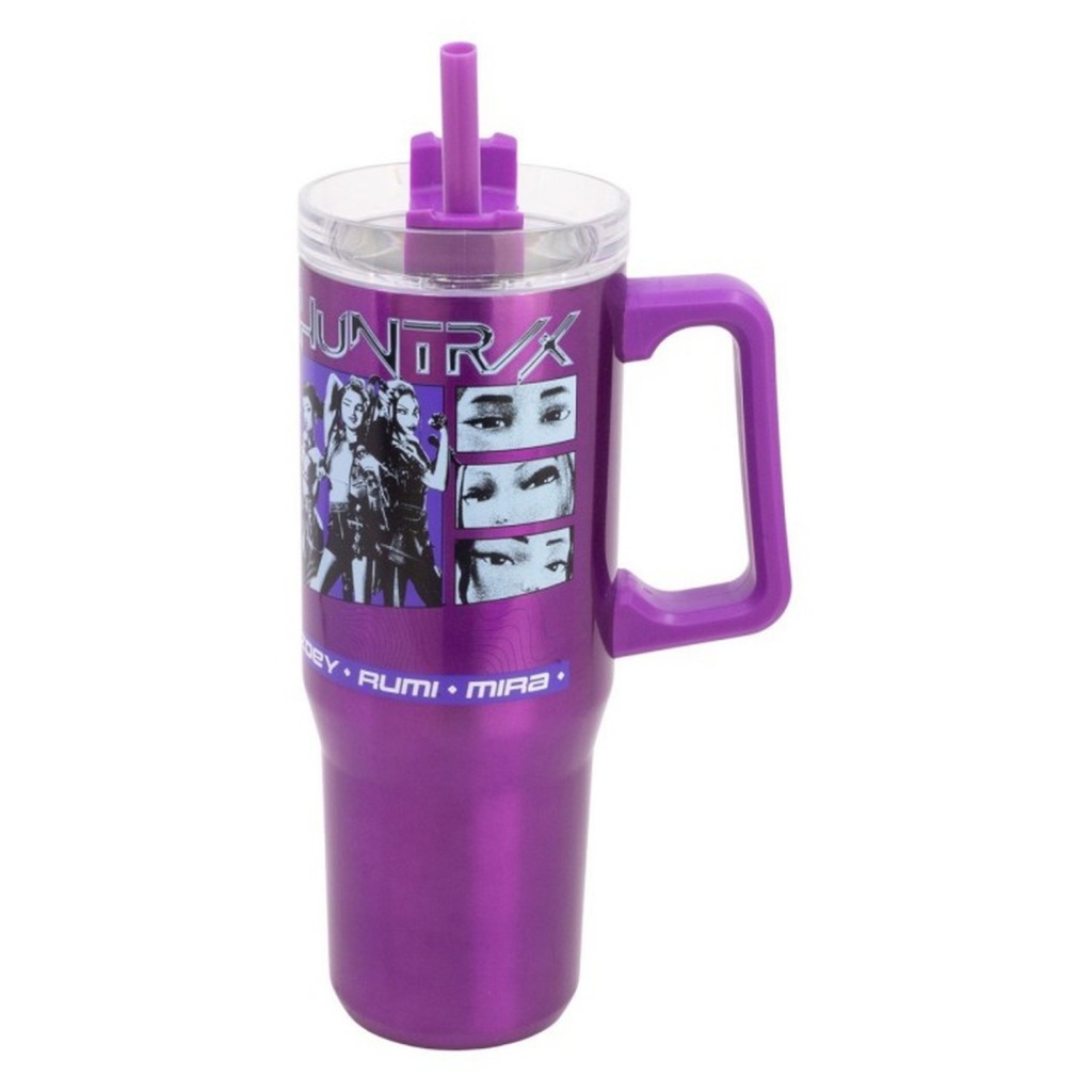 Termopohár s brčkem KPop Demon Hunters 920 ml XL nerezový