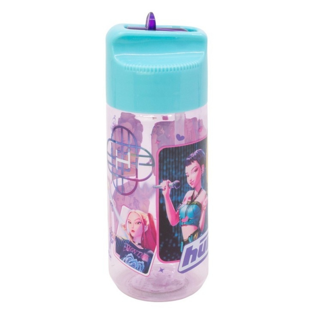 Fľaša na vodu KPop Demon Hunters 430 ml Huntrix s náustkom bez BPA