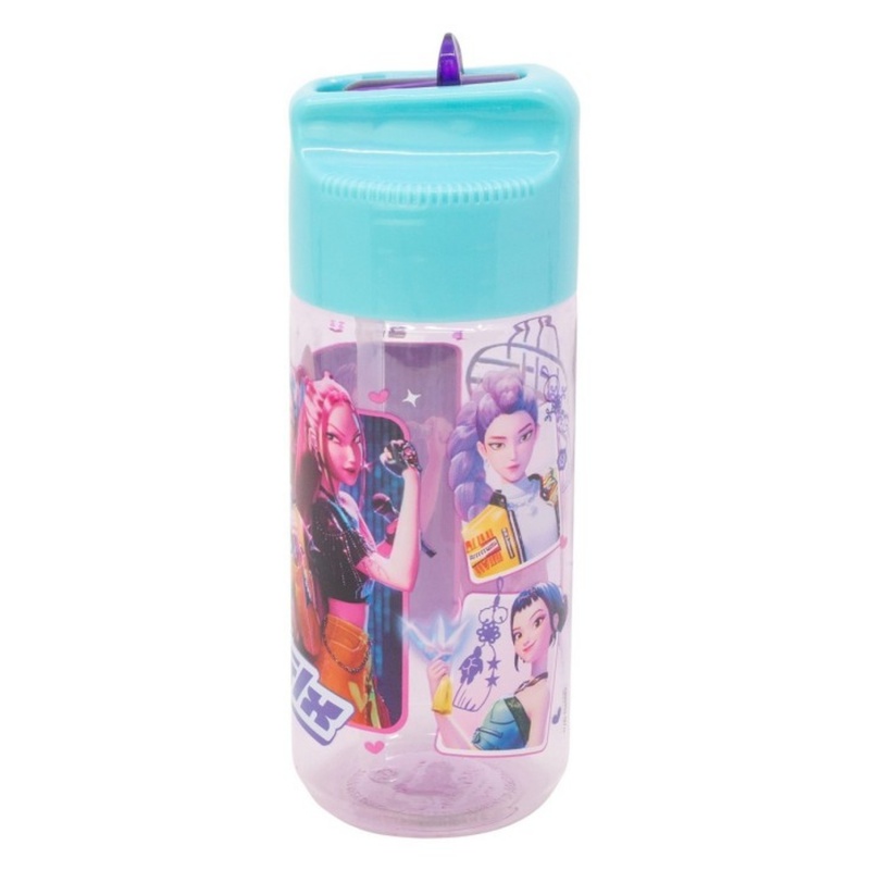 Fľaša na vodu KPop Demon Hunters 430 ml Huntrix s náustkom bez BPA