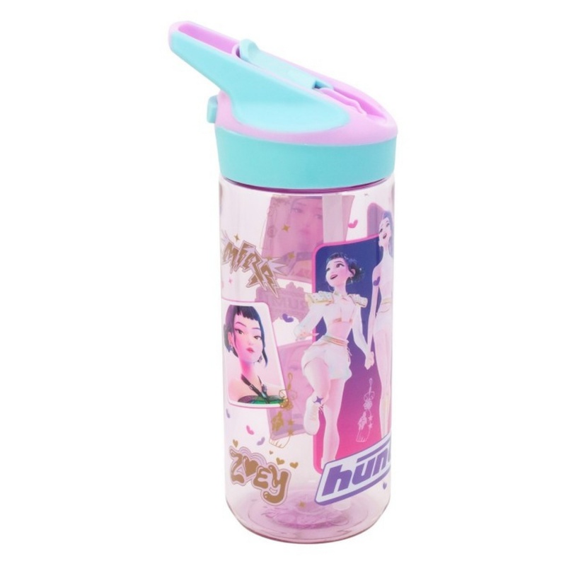 Fľaša na vodu so slamkou KPop Demon Hunters 620 ml Huntrix bez BPA