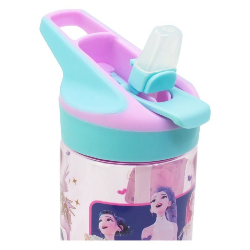 Fľaša na vodu so slamkou KPop Demon Hunters 620 ml Huntrix bez BPA