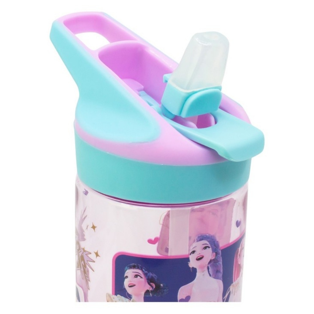 Láhev na vodu s brčkem KPop Demon Hunters 620 ml Huntrix bez BPA