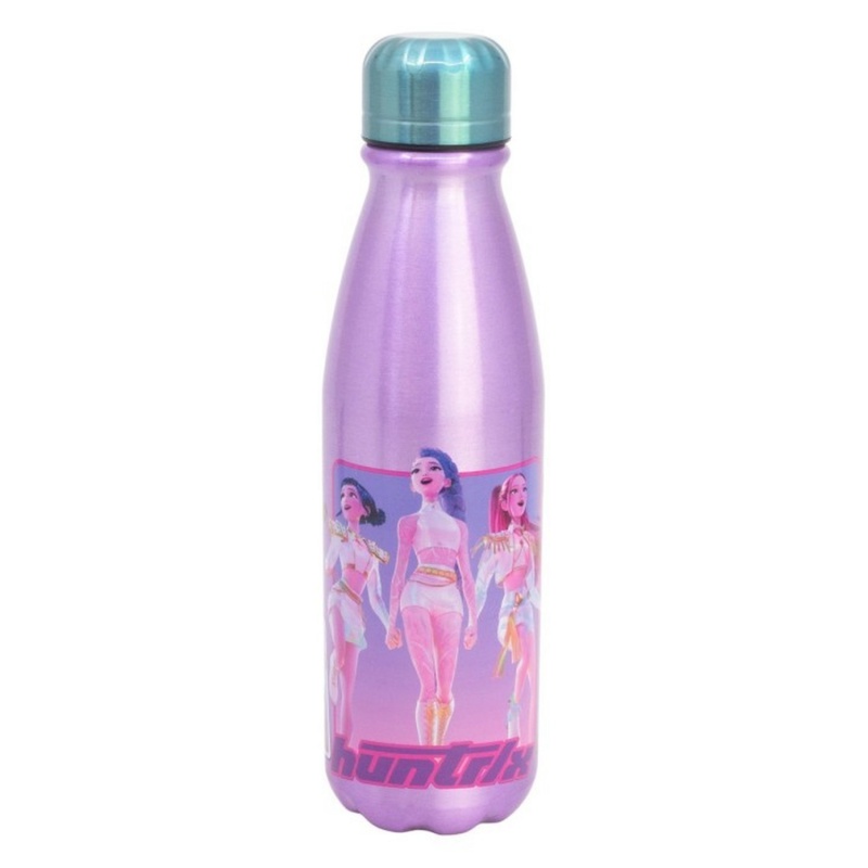 Hliníková láhev na vodu KPop Demon Hunters 600 ml fialová Huntrix