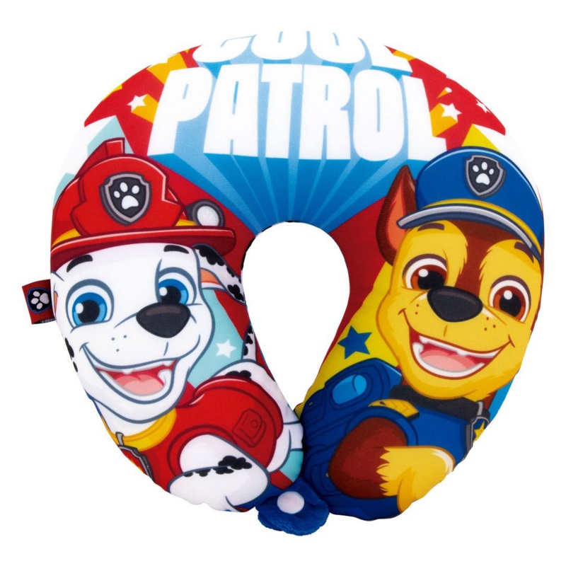 Detský cestovný vankúš na krk Paw Patrol s mikroguličkami