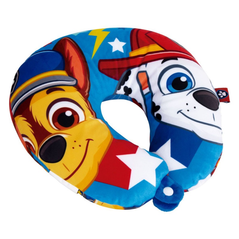 Dětský cestovní polštář na krk Paw Patrol s mikrokuličkami
