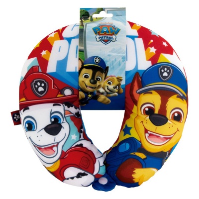 Detský cestovný vankúš na krk Paw Patrol s mikroguličkami