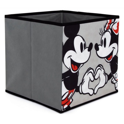Skládací úložný box do regálu Minnie a Mickey Mouse 31 x 31 cm