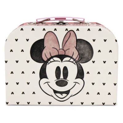 Kartonový úložný kufřík Minnie Mouse 19 x 14 cm s rukojetí
