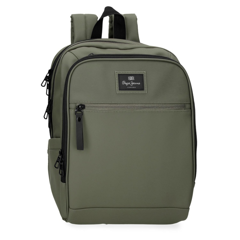 Batoh na notebook 13,3" Pepe Jeans Dudley zelený 37 cm do práce