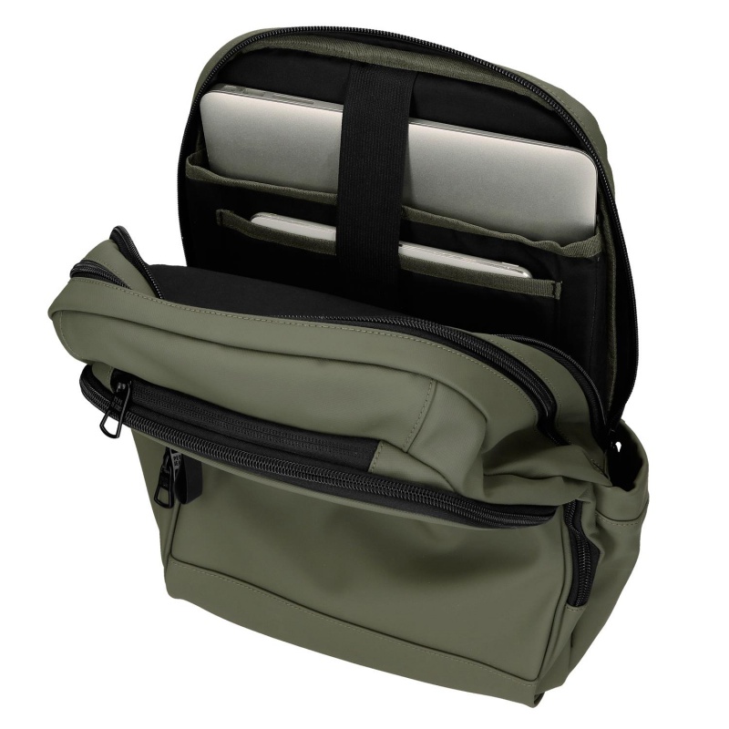 Batoh na notebook 13,3" Pepe Jeans Dudley zelený 37 cm do práce