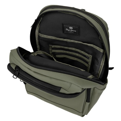 Batoh na notebook 13,3" Pepe Jeans Dudley zelený 37 cm do práce