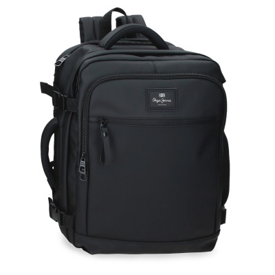 Cestovní batoh do letadla Pepe Jeans Dudley černý 24 l notebook 15,6"