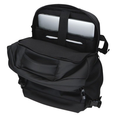 Cestovný batoh do lietadla Pepe Jeans Dudley čierny 24 l notebook 15,6"