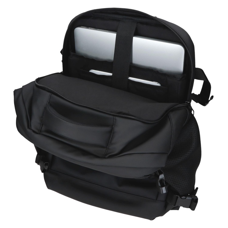 Cestovný batoh do lietadla Pepe Jeans Dudley čierny 24 l notebook 15,6"