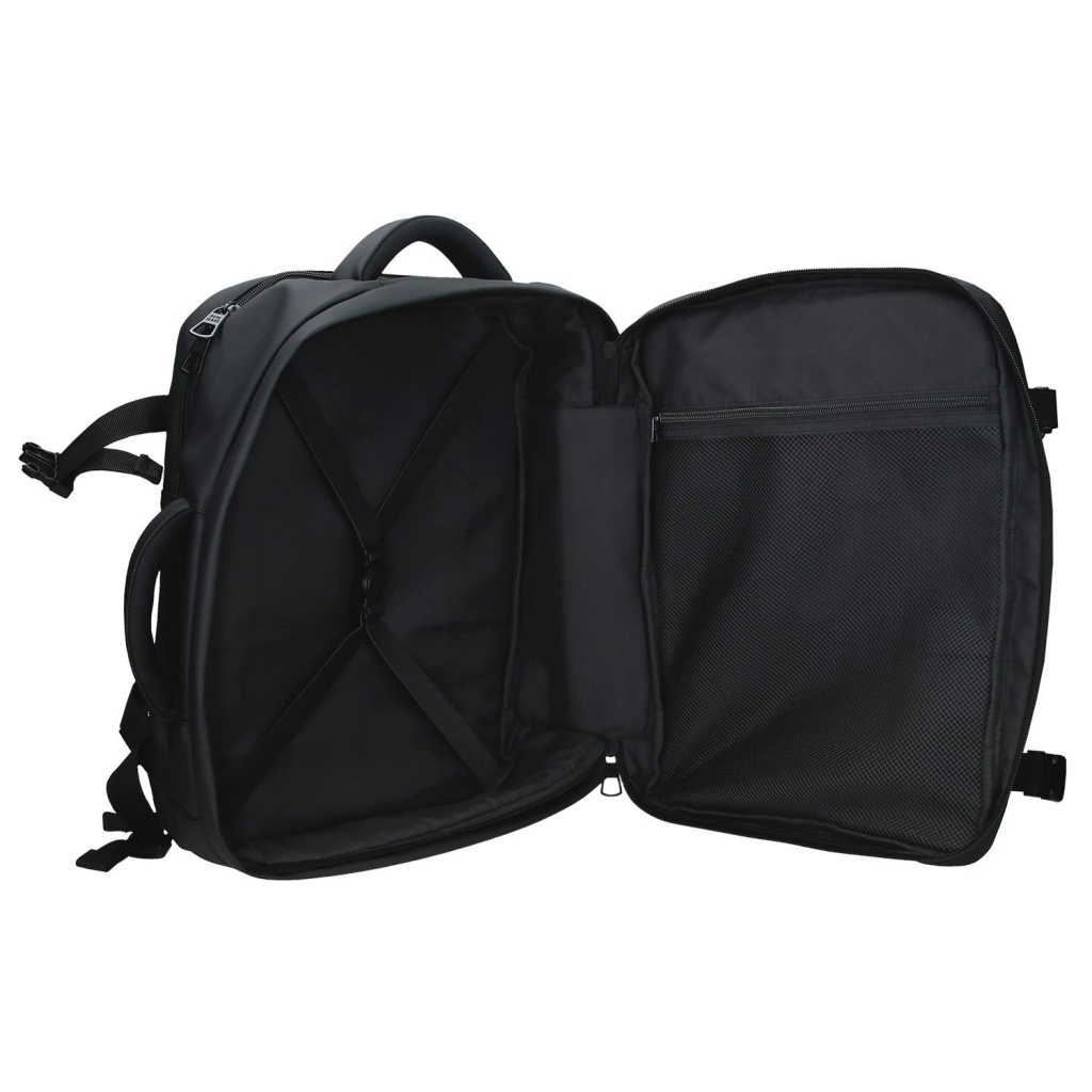 Cestovný batoh do lietadla Pepe Jeans Dudley čierny 24 l notebook 15,6"