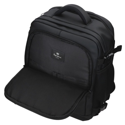 Cestovný batoh do lietadla Pepe Jeans Dudley čierny 24 l notebook 15,6"