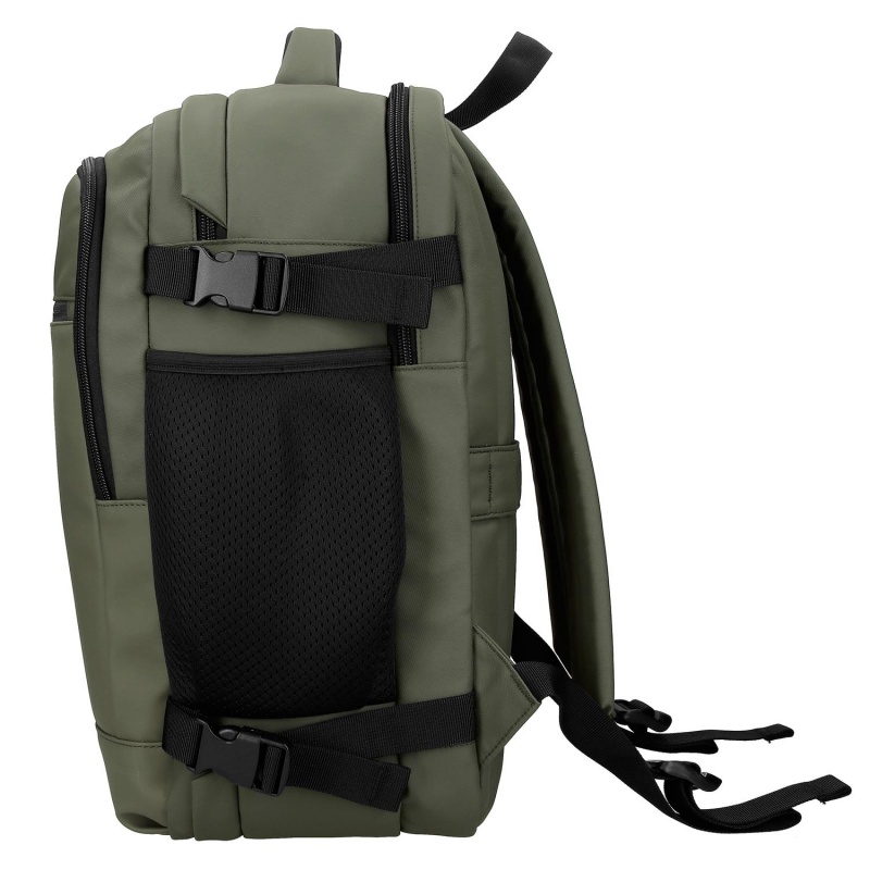 Cestovný batoh do lietadla Pepe Jeans Dudley zelený 24 l notebook 15,6"