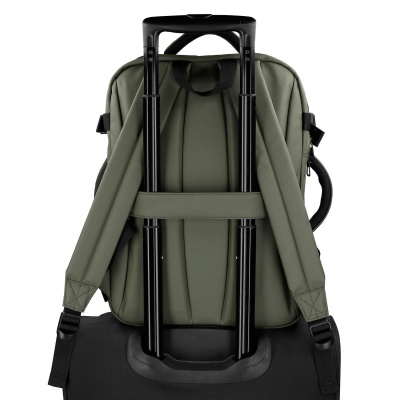Cestovný batoh do lietadla Pepe Jeans Dudley zelený 24 l notebook 15,6"