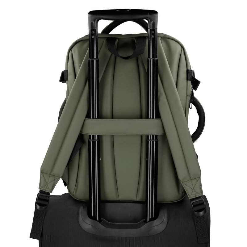 Cestovný batoh do lietadla Pepe Jeans Dudley zelený 24 l notebook 15,6"