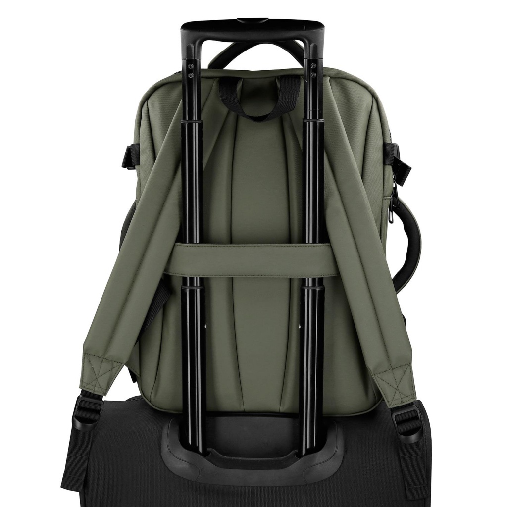 Cestovní batoh do letadla Pepe Jeans Dudley zelený 24 l notebook 15,6"