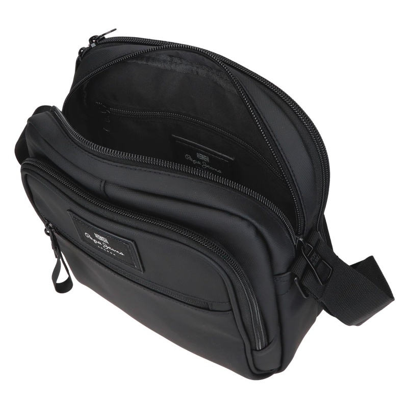 Pánská crossbody taška na tablet 12" Pepe Jeans Dudley černá