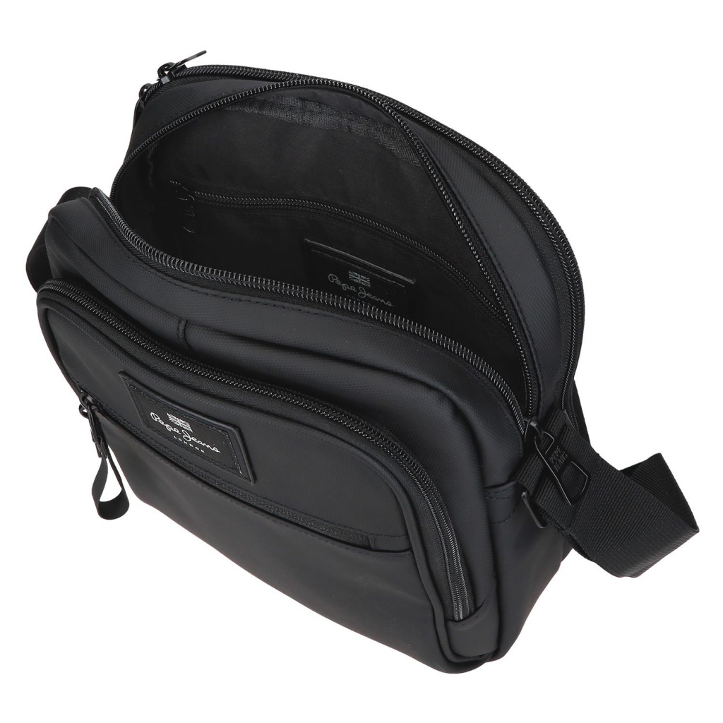 Pánska crossbody taška na tablet 12" Pepe Jeans Dudley čierna