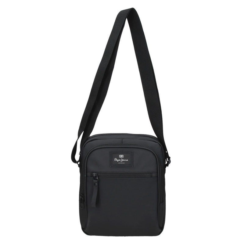 Pánska crossbody taška na tablet 12" Pepe Jeans Dudley čierna