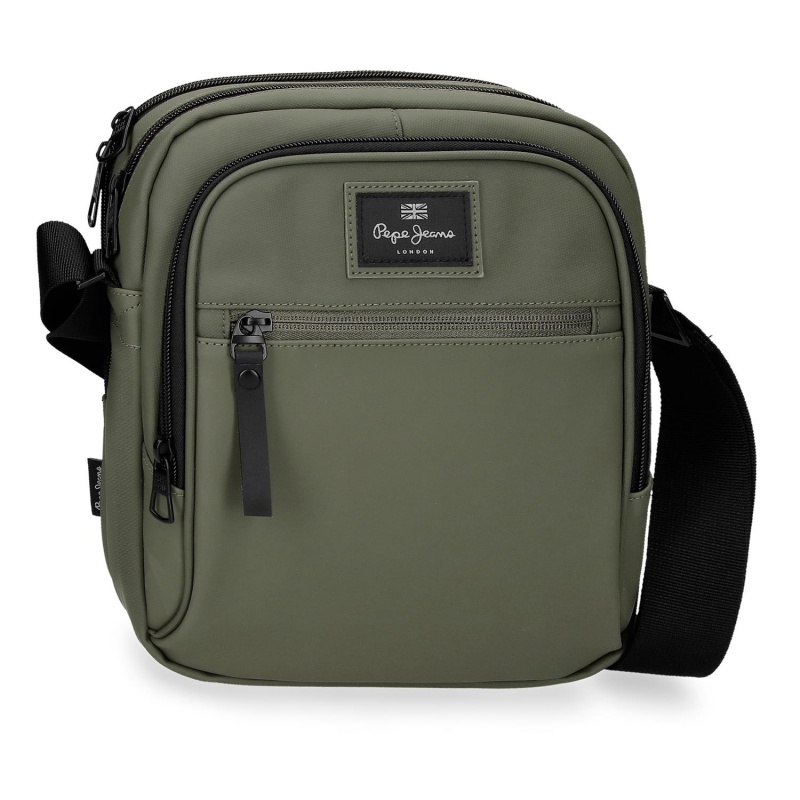 Pánska crossbody taška na tablet 12" Pepe Jeans Dudley zelená