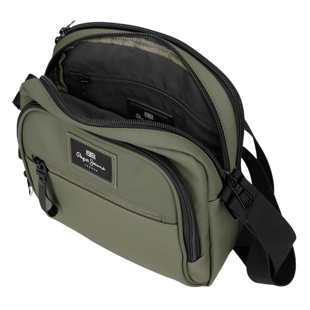 Pánska crossbody taška na tablet 12" Pepe Jeans Dudley zelená