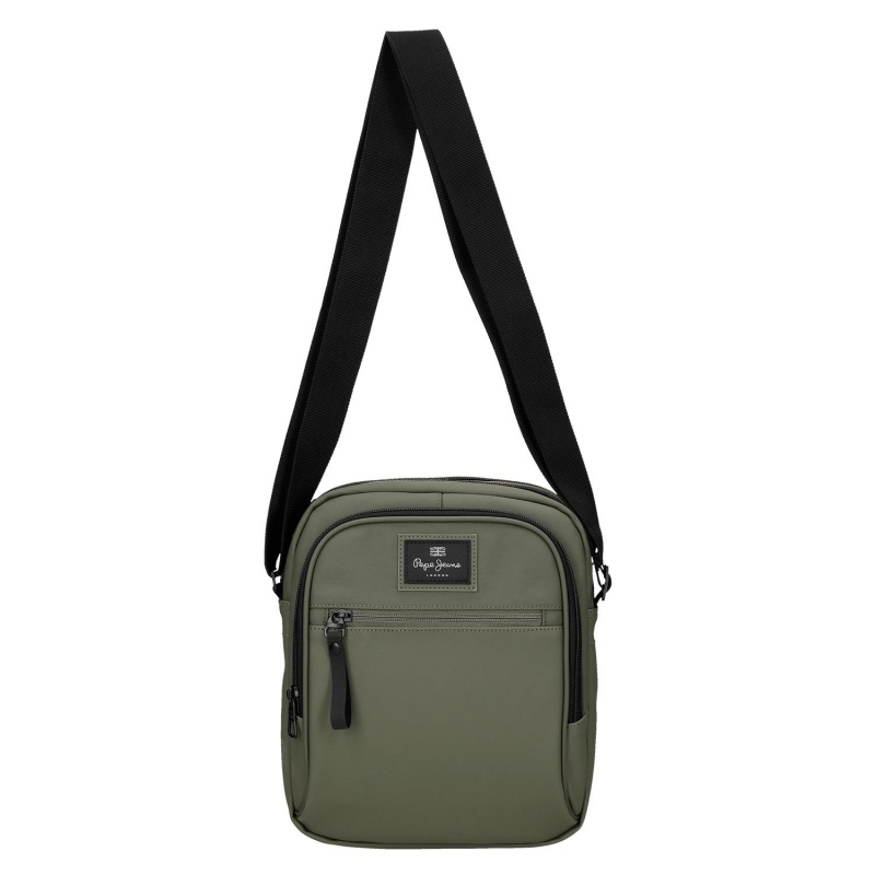 Pánska crossbody taška na tablet 12" Pepe Jeans Dudley zelená