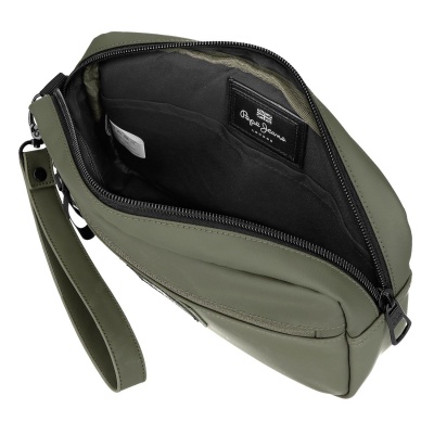 Pánska taška do ruky Pepe Jeans Dudley zelená s pútkom na zápästie
