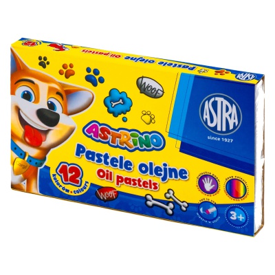 Olejové pastely Astrino 12 farieb na kreslenie pre deti