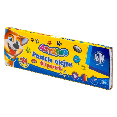 Olejové pastely Astrino 24 farieb na kreslenie pre deti