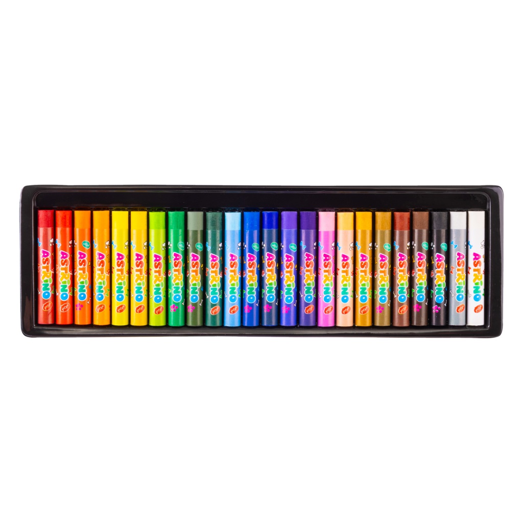 Olejové pastely Astrino 24 barev na kreslení pro děti