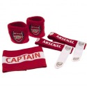 Accessorries set ARSENAL F.C. ( 2x potítko, kapitánska páska, 2x držiak chráničov)