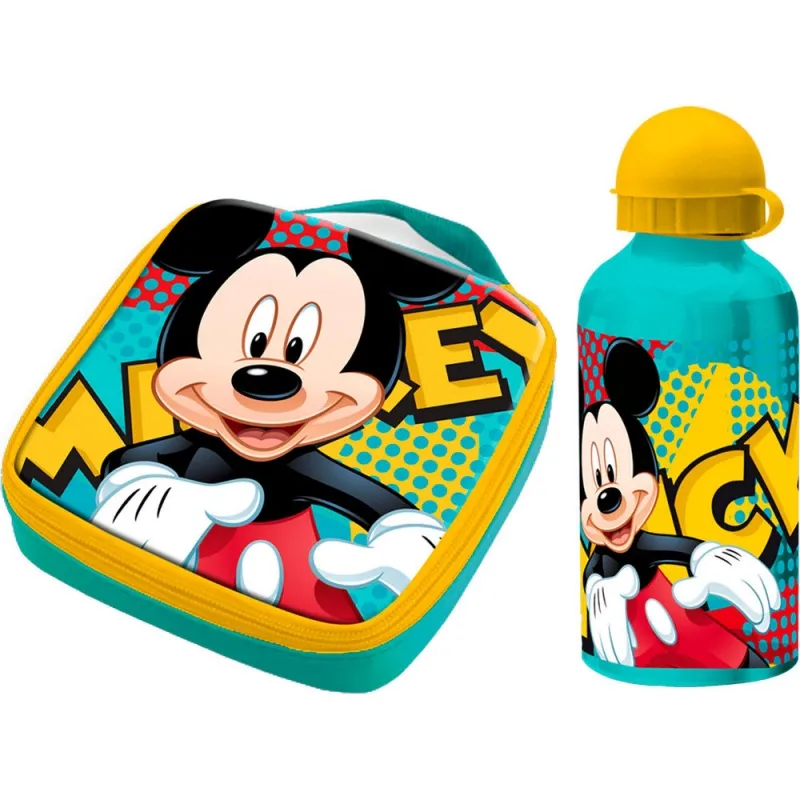 Termo taška / box na svačinu + ALU láhev 400ml MICKEY MOUSE Termo taška / box na svačinu + ALU láhev 400ml MICKEY MOUSE