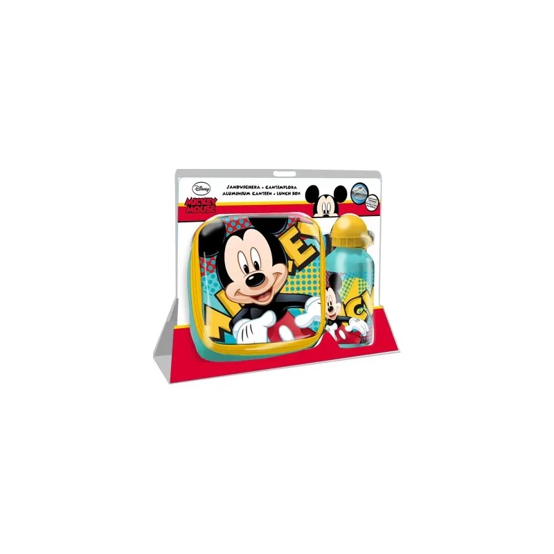 Termo taška / box na desiatu + ALU fľaša 400ml MICKEY MOUSE Termo taška / box na desiatu + ALU fľaša 400ml MICKEY MOUSE