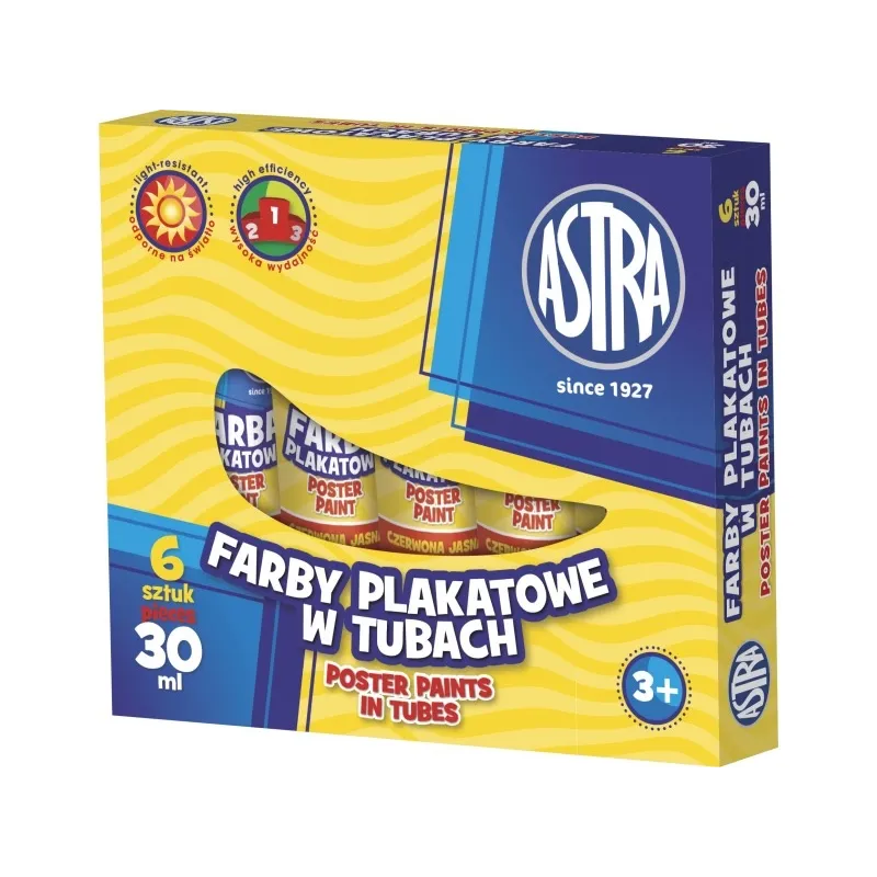 ASTRA Temperová barva v tubě 30ml BÍLÁ, 83110904 ASTRA Temperová barva v tubě 30ml BÍLÁ, 83110904