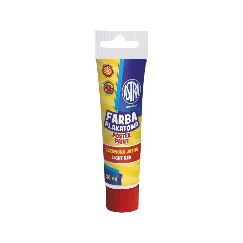 ASTRA Temperová farba v tube 30ml SVETLOČERVENÁ, 83110907