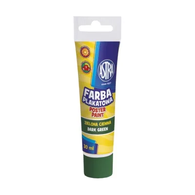 ASTRA Temperová barva v tubě 30ml TMAVOZELENÁ, 83110906 ASTRA Temperová barva v tubě 30ml TMAVOZELENÁ, 83110906