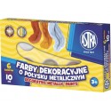 ASTRA Dekoračné farby s kovovým odleskom 6x10ml, 83411900