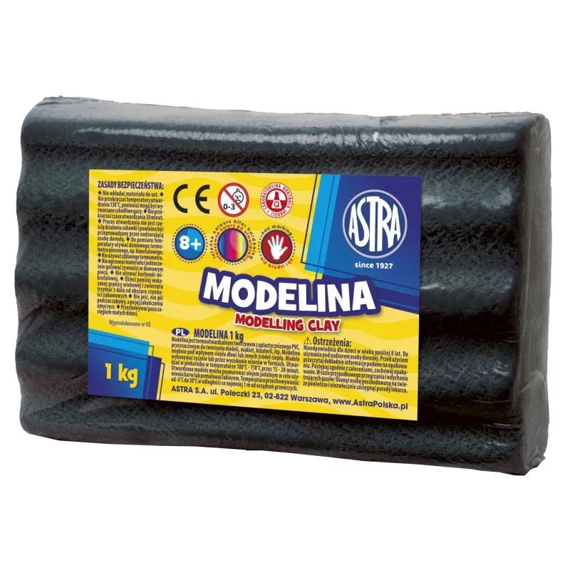ASTRA Modelovací hmota do trouby MODELINA 1kg Černá, 304111007 ASTRA Modelovací hmota do trouby MODELINA 1kg Černá, 304111007