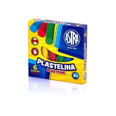 ASTRA Plastelína základná 6 farieb, 83811905 ASTRA Plastelína základná 6 farieb, 83811905