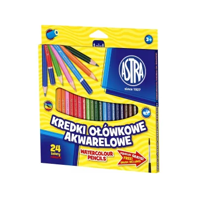 ASTRA Akvarelové barvičky 24ks + štětec, 312110005