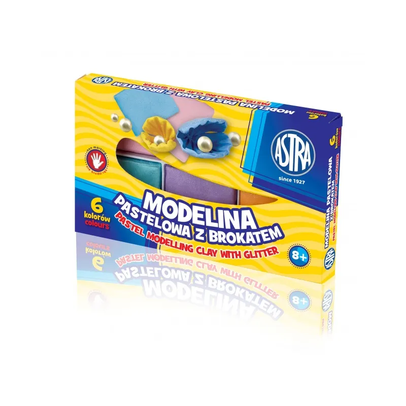 ASTRA Modelovací hmota do trouby MODELINA pastelová se třpytkami 6ks, 304118001 ASTRA Modelovací hmota do trouby MODELINA pastelová se třpytkami 6ks, 304118001