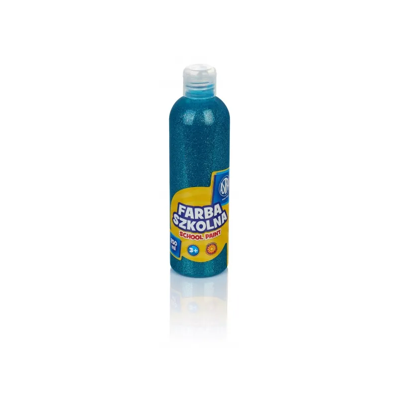 Temperová farba s trblietkami Astra 250ml – Tyrkysová Temperová farba s trblietkami Astra 250ml – Tyrkysová
