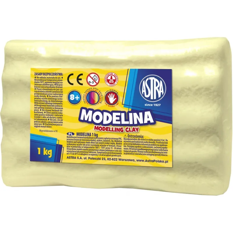 ASTRA Modelovací hmota do trouby MODELINA 1kg Citronová, 304118005 ASTRA Modelovací hmota do trouby MODELINA 1kg Citronová, 304118005