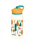 Quokka Kids Glow – detské fľaše so slamkou 580 ml